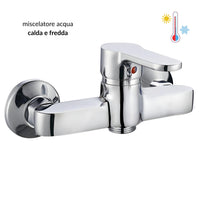 Miscelatore esterno doccia rubinetto monocomando cromato *** confezione 1
