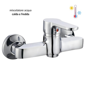 Miscelatore esterno doccia rubinetto monocomando cromato *** confezione 1