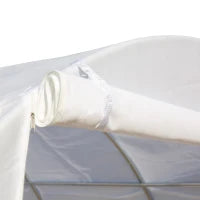 Serra a Tunnel 3x3x2m con Porta e 6 Finestre, Doppia Copertura in PE e Struttura in Acciaio