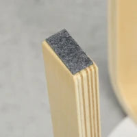 Set 4 Sgabelli Rotondi Impilabili in Legno Bianco, Ø40x45 cm