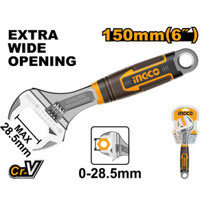 Chiave a rullino regolabile appendibile impugnatura morbida idraulica meccanica *** lunghezza 150 mm, confezione 1