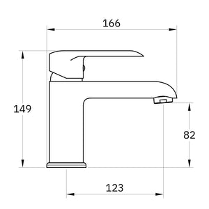 Miscelatore rubinetto puma per lavabo in ottone colore nero opaco con piletta *** confezione 1