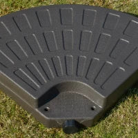 Basamento per Ombrellone Decentrato da Giardino con Base a Croce, Set 4 Mattonelle in HDPE da 66x45x10cm