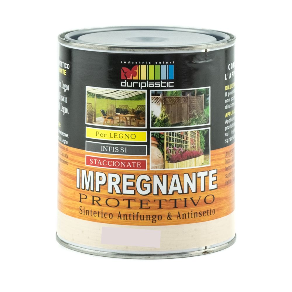 Fondo funghicida alchidico per legno interno ed esterno *** formato 2.5 lt, colore- teak, confezione 1