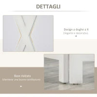 Paravento a 4 Ante per Interni, Divisorio in Legno per Camera e Ufficio, 182x170 cm, Bianco