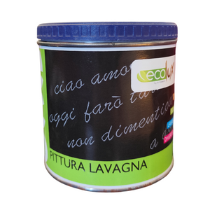 Smalto ecologico effetto lavagna colore nero finitura opaca formato 0.5l ecolux
