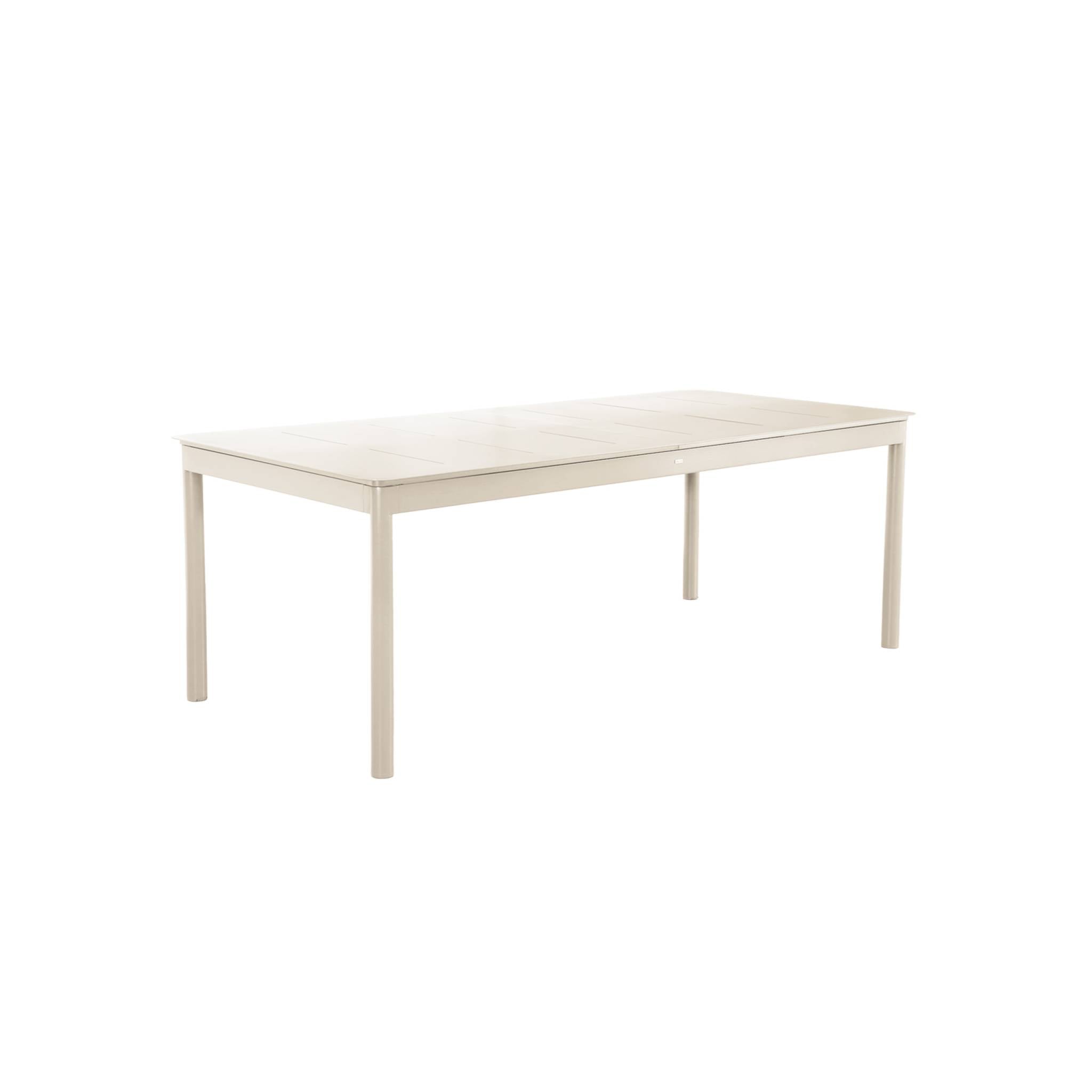 Tavolo da giardino allungabile in alluminio, 8 posti, beige