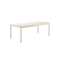 Tavolo da giardino allungabile in alluminio, 8 posti, beige