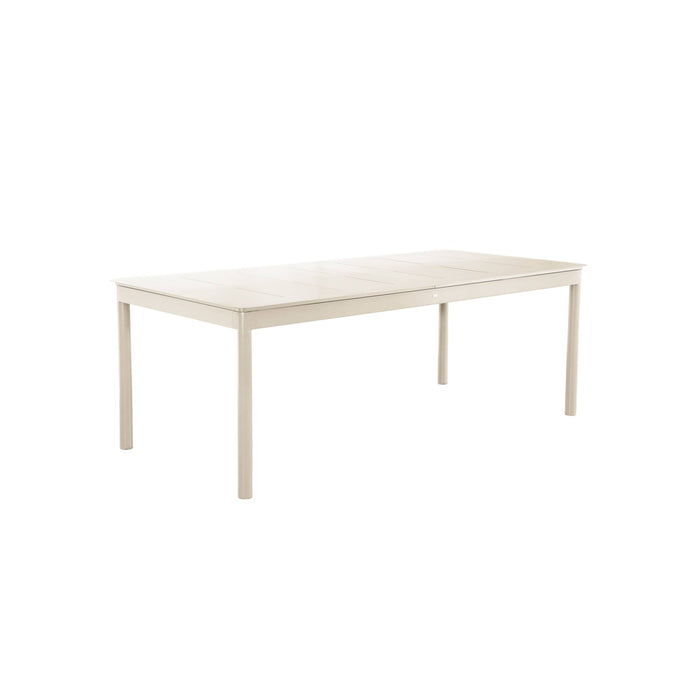 Tavolo da giardino allungabile in alluminio, 8 posti, beige