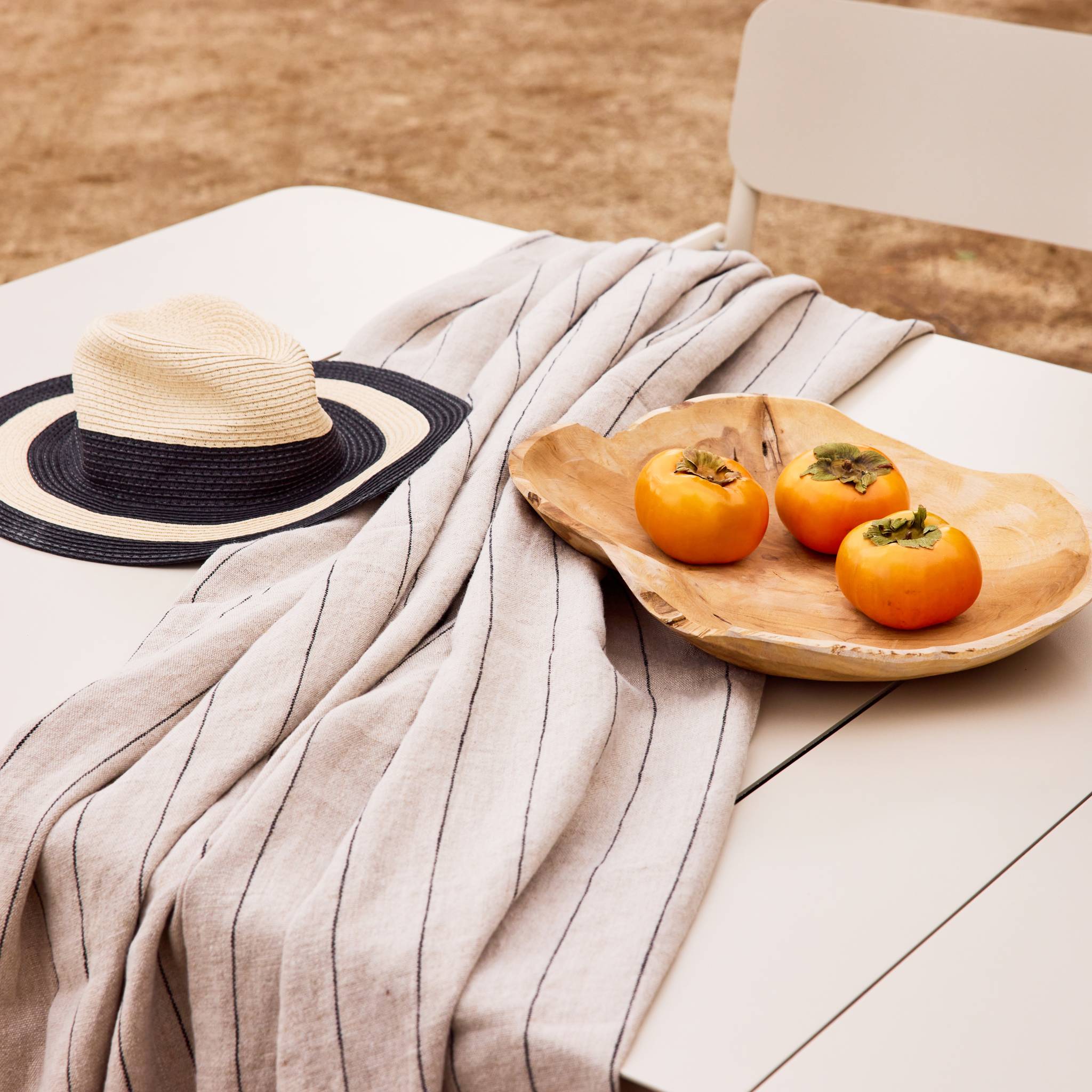 Tavolo da giardino in alluminio e textilene, allungabile, 8 sedie,