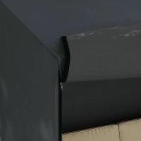 Copertura per Dondolo da Giardino 3 Posti Impermeabile e Anti UV, 220x125x172 cm, Nero