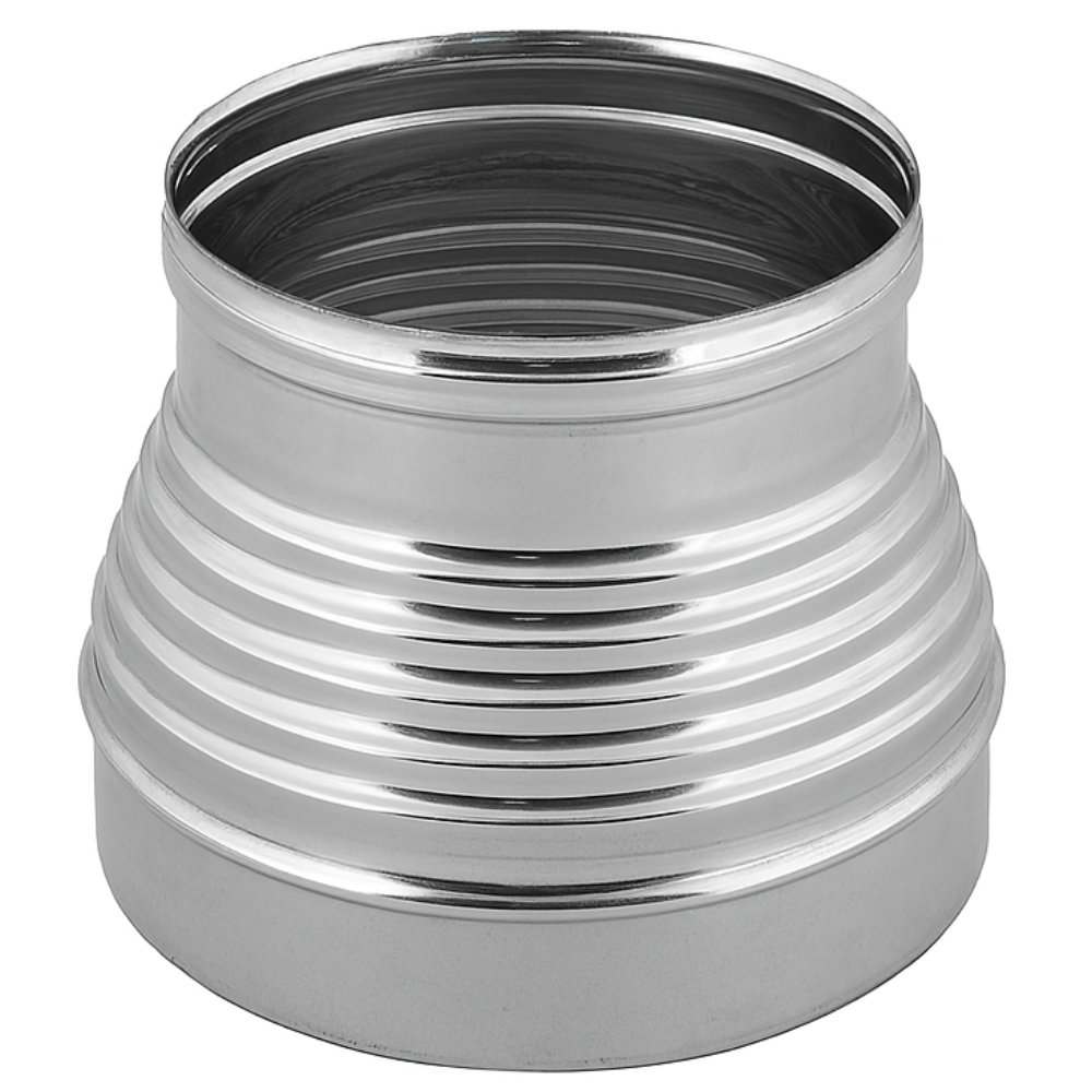 Aumento canna fumaria acciaio inox mono parete sp. 0,5 mm finitura ba lucida *** misura Ø 200/300 mm, confezione 1