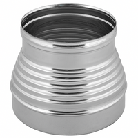 Aumento canna fumaria acciaio inox mono parete sp. 0,5 mm finitura ba lucida *** misura Ø 200/300 mm, confezione 1