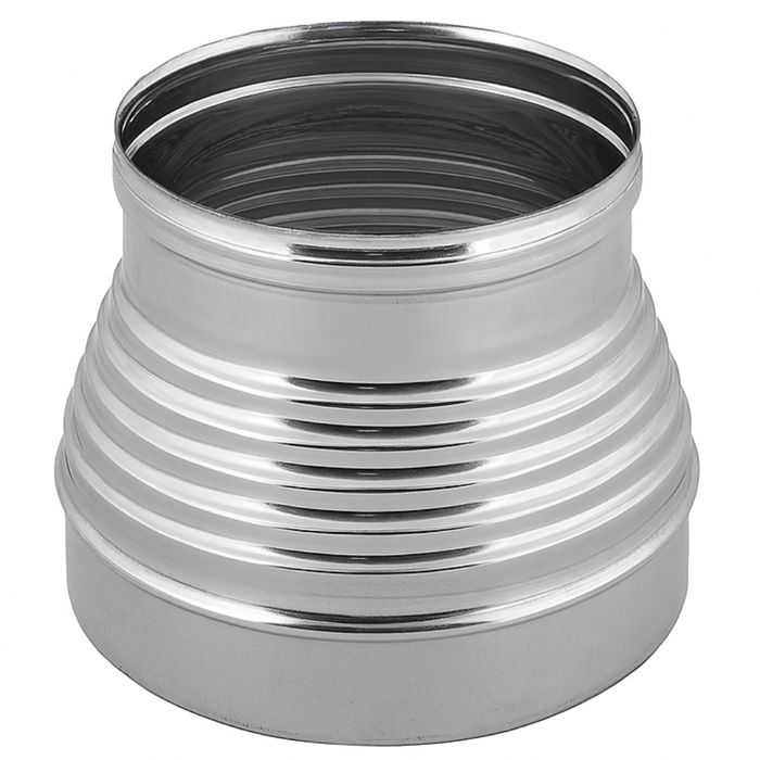 Aumento canna fumaria acciaio inox mono parete sp. 0,5 mm finitura ba lucida *** misura Ø 200/300 mm, confezione 1