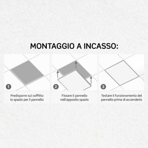 Optonica pannello led 60x60 da incasso 36w 3600 lumen per illuminazione interna *** temperatura colore lampada 4500k ...