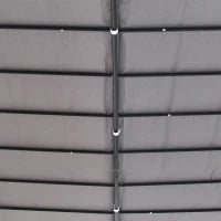 Gazebo Pergola 3x3m da Giardino con Tenda Impermeabile Grigia