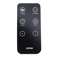 Camino elettrico zephir zfp9600 1000 2000w con telecomando termostato