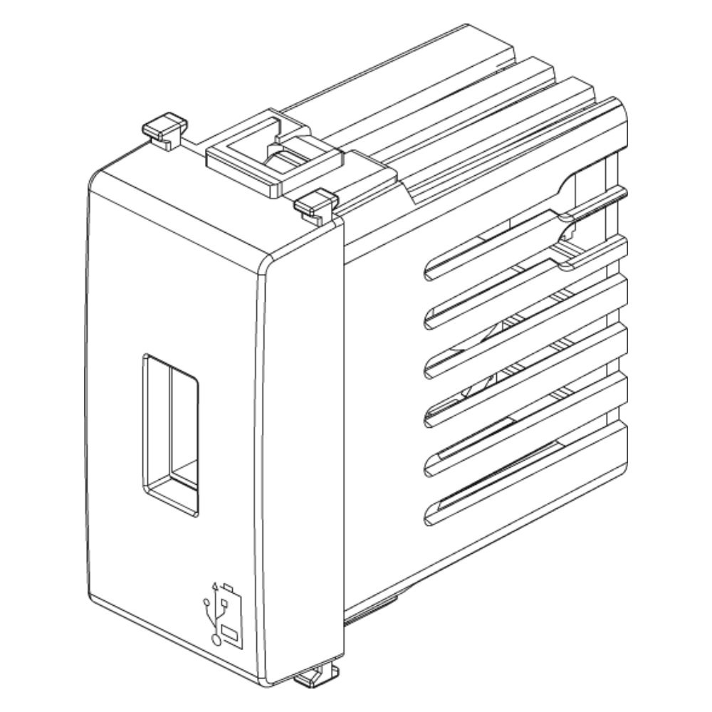 Unità di alimentazione usb 5v 1 5a bianca per uso domestico
