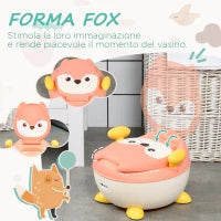 Vasino per Bambini con Schienale, Vaschetta Rimovibile e Braccioli, Età 6 Mesi-3 Anni, Rosa