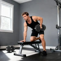 Set 2 Manubri Regolabili da 40 kg Totali con 12 Dischi e Impugnatura Antiscivolo, in Acciaio e Plastica, Nero