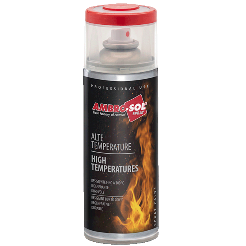 Vernice spray alte temperature nero opaco 400 ml