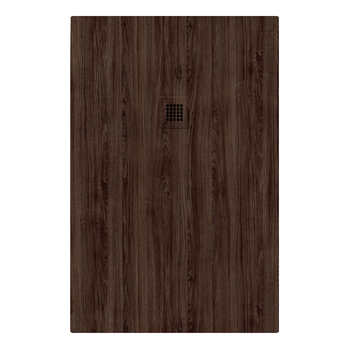 Piatto doccia in marmoresina 160x80 cm effetto legno noce scuro CAIRO