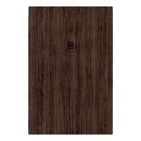 Piatto doccia in marmoresina 120x80 cm effetto legno noce scuro CAIRO