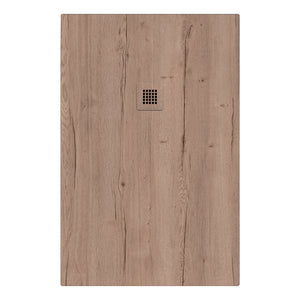 Piatto doccia in marmoresina 160x80 cm effetto legno Rovere Halifax CINA