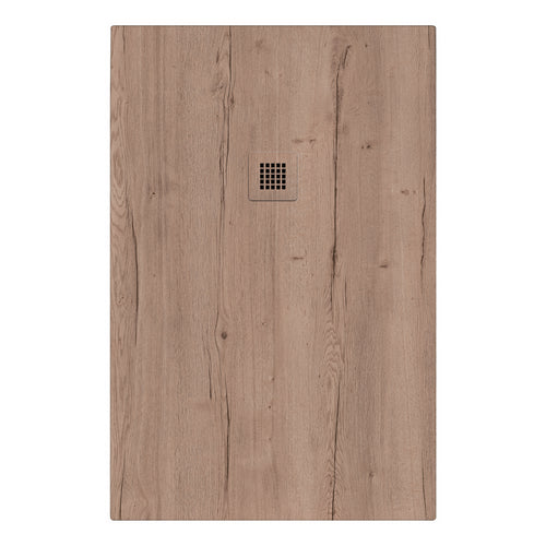 Piatto doccia in marmoresina 80x90 cm effetto legno Rovere Halifax CINA