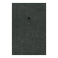 Piatto doccia in marmoresina 120x80 cm effetto petrolio scuro BELGIO