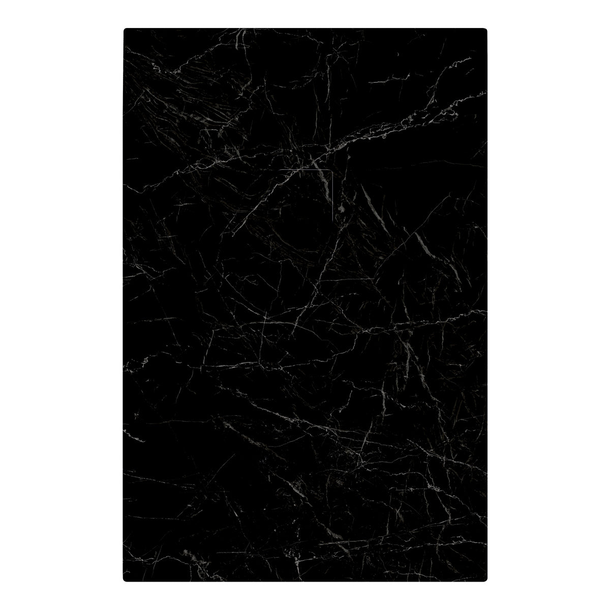 Piatto doccia in marmoresina 120x80 cm effetto marmo nero Rock Marquina SVEZIA