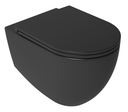 Sanitari sospesi opaco INFINITY: vaso, bidet, copriwater soft-close - Antracite Opaco