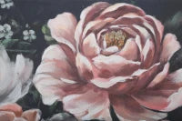 Dipinto Su Tela Red Flowy -B- Cm 120X3,7X60