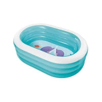 57482NP - Piscina Baby Ovale Trasparente Cm 163X107X46