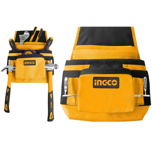 Fodero porta attrezzi 10 tasche 2 ganci porta martello borsa cintura strumenti