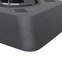 Lampada Riscaldante per Esterni con Luce, Potenza 800W/1200W/2000W e Telecomando, 45x45x10cm, Nero