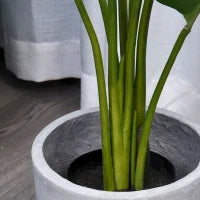 Pianta Artificiale Uccello del Paradiso Alta 120cm con Vaso per Interni ed Esterni