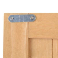 Casetta da Giardino Legno con Porta Doppia, Mensole e Finestre, 127.5x50x164cm