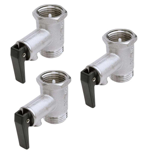 Valvola sicurezza scaldabagno 3 pezzi mf 3/4 con riduttore di pressione 8 atm