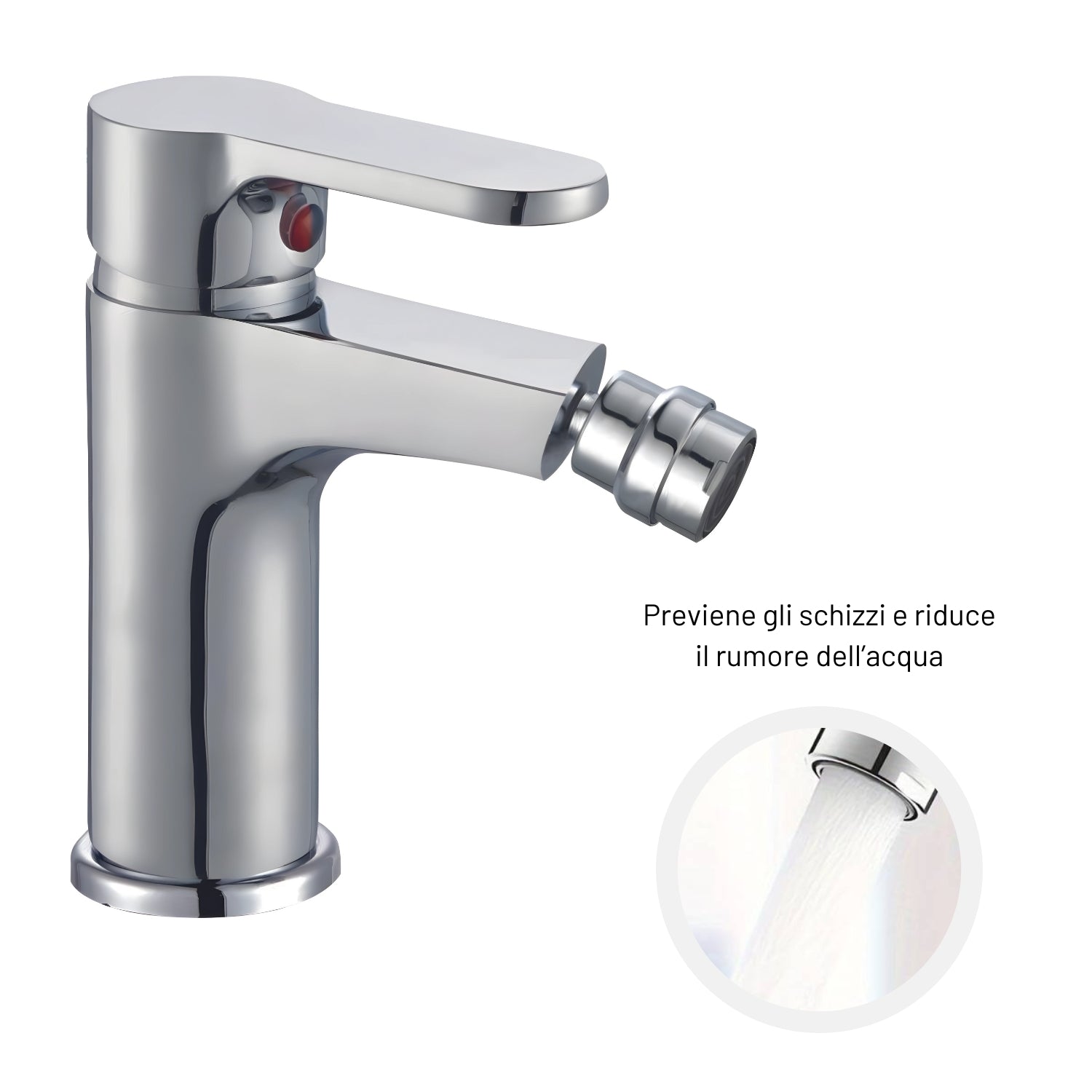 Miscelatore rubinetto bidet cromato bagno casa *** confezione 1
