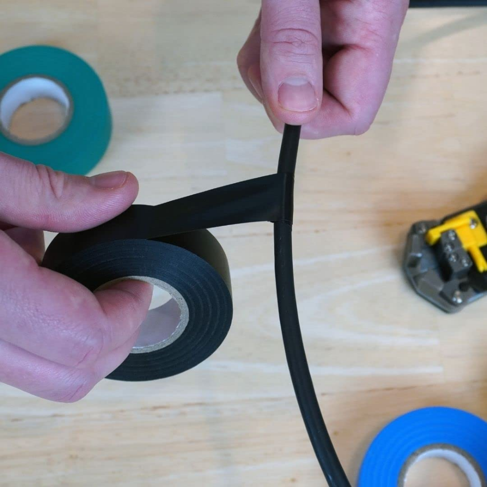 Nastro isolante in pvc autoestinguente raytech per impianti elettrici e cablaggi *** colore nero, dimensioni 15 mm x ...