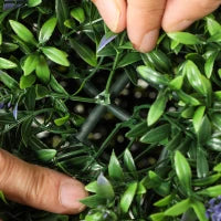 Set di 2 Piante Artificiali a Sfera con Fiori di Lavanda per Casa e Giardino Ø42 cm, Verde e Viola