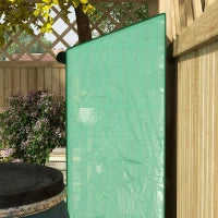 Serra da Giardino con Copertura in PE, 6 Mensole e 2 Porte Avvolgibili, 143x46x151cm, Verde