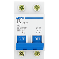 Chint interruttori magnetotermici 1p+n curva c 4,5ka serie eb 2 moduli *** ampere 10 ampere, confezione 1