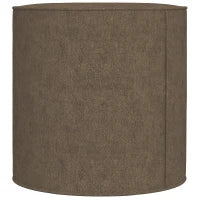 Poggiapiedi 2 in 1 con Rivestimento Rimovibile in Tessuto Effetto Lino, Ø41x41 cm, Marrone