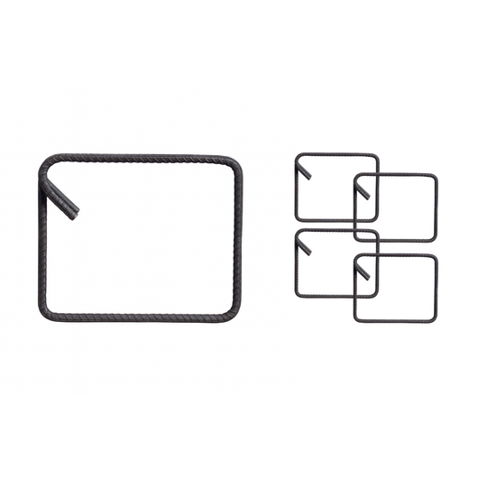 Staffe armatura ferro 20x25 cm strutture cemento disponibili diverse quantità *** pezzi 10, confezione 1