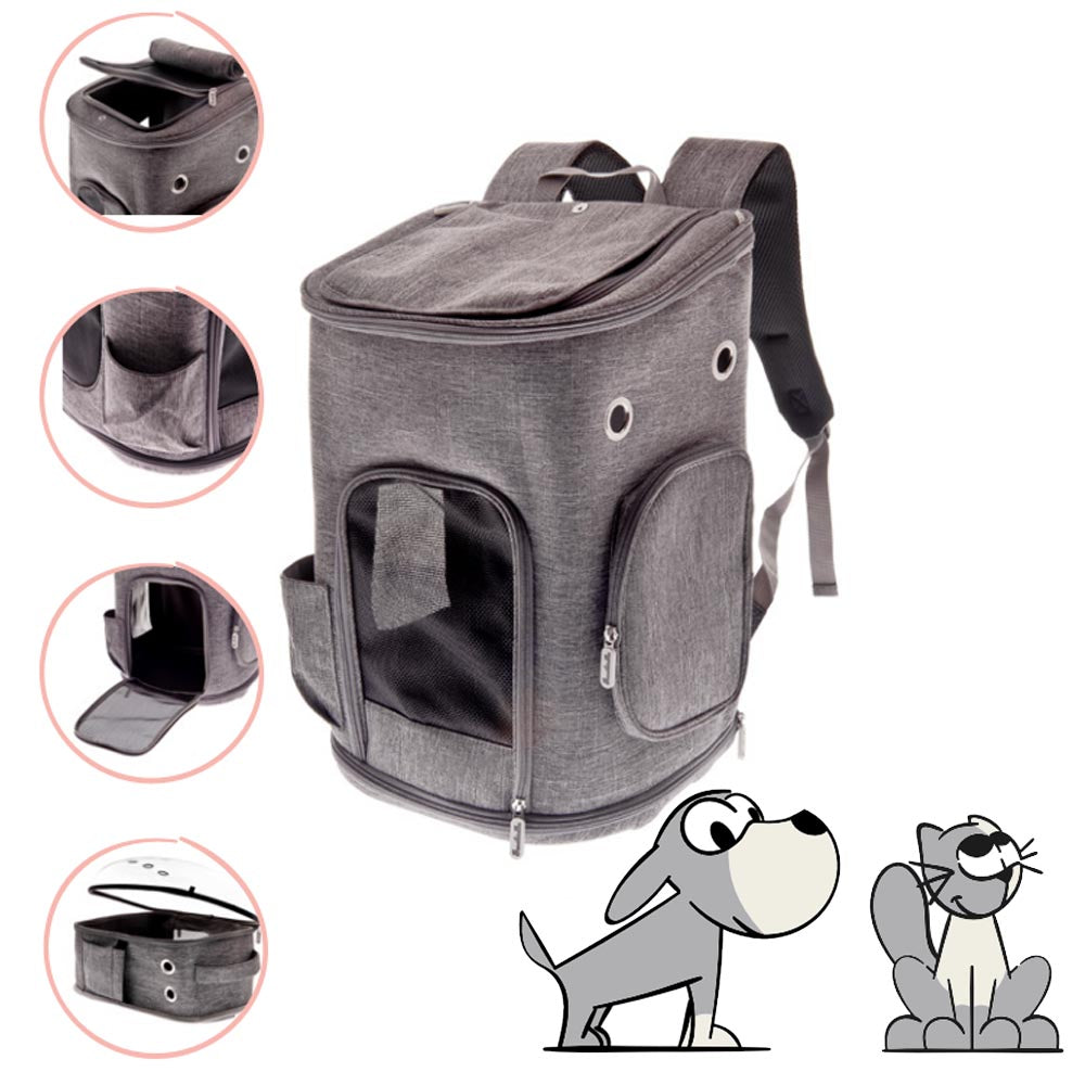 Fuss dog zaino per cani & gatti supreme eva grigio max 10 kg