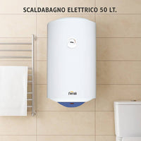 Ferroli calypso scaldabagno verticale elettrico garanzia 2 anni classe energetica c *** capacità 50 litri, confezione 1