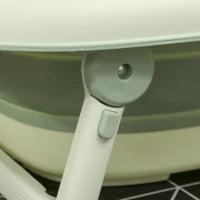 Vaschetta Bagnetto Pieghevole per Neonati con Cuscinetto e Lavabo, in Plastica Antiscivolo, 86x53x25.5 cm, Verde