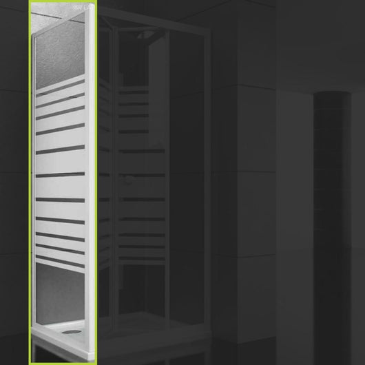 Ogomondo lato fisso per box doccia book bianco cristallo temprato *** misure 68-70xh190 cm serigrafato, confezione 1